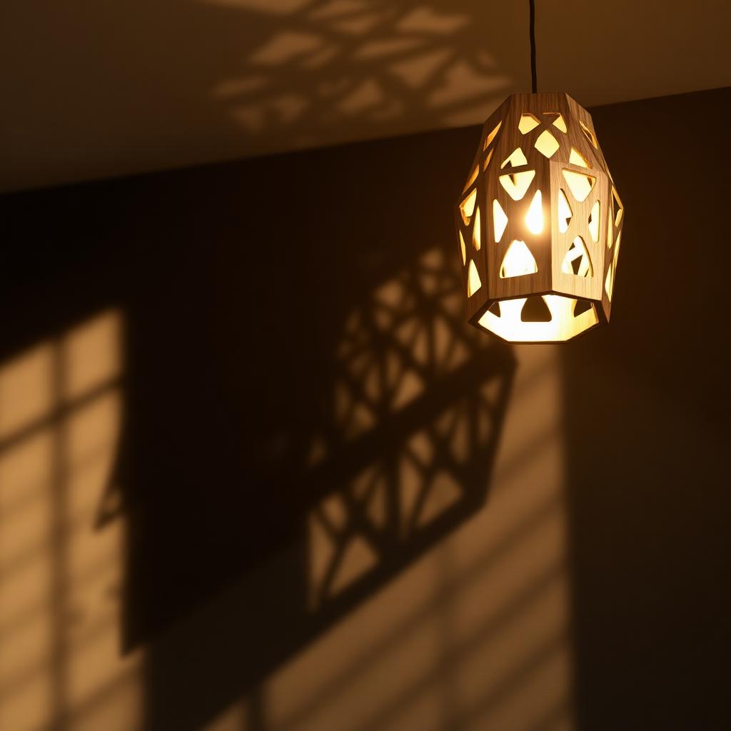 Geometric Wood Lamps